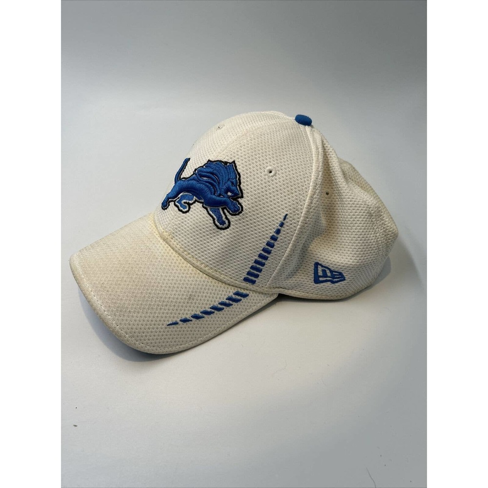 New Era NFL Detroit Lions Cap Blue Embroidered‎ White 39 Thirty Brand L/XL